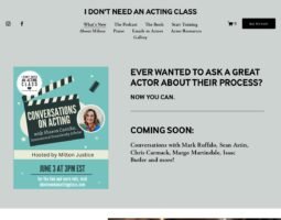 I Don’t Need An Acting Class