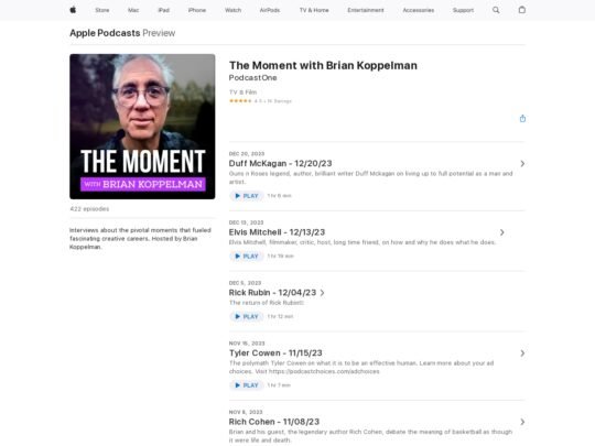 The Moment with Brian Koppelman