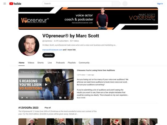 VOpreneur By Marc Scott