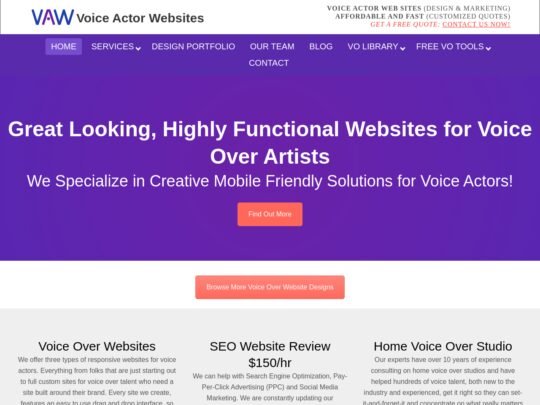 Voice Actor Websites